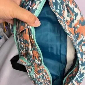 Kavu NWOT Sling Backpack Rope Padded Adjustable Pink Teal Bag 100% Cotton REI Kavu | Bags | Kavu Nwot Sling Backpack Rope Padded  main image 4